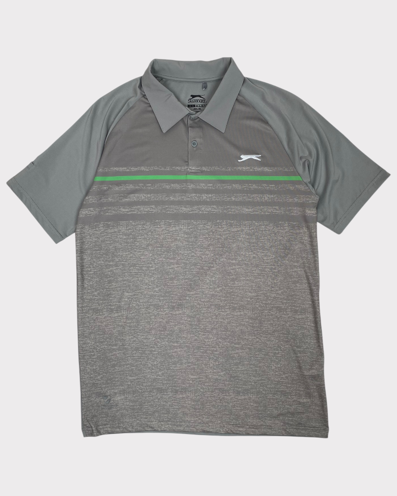 Gray polo Slazenger Polo T-shirt (XL)
