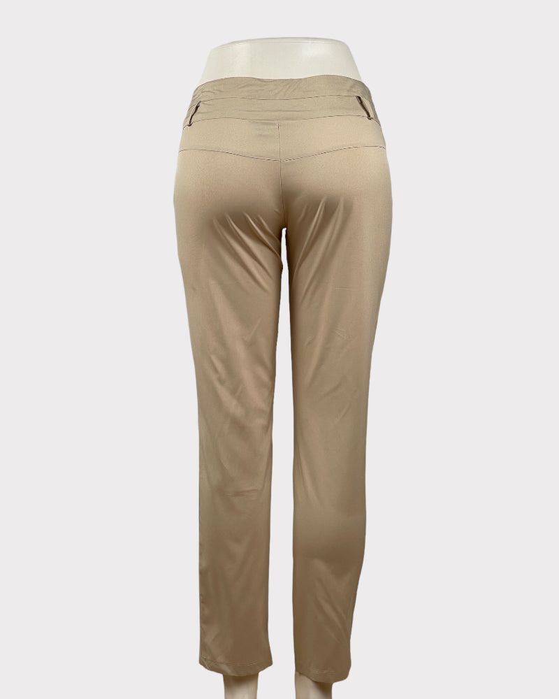 Zanzea Collection Beige Sheer Pant (M)