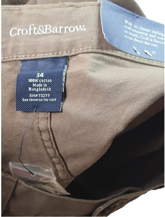 Croft&Barrow Side Elastic Cargo Pants ( 34 )