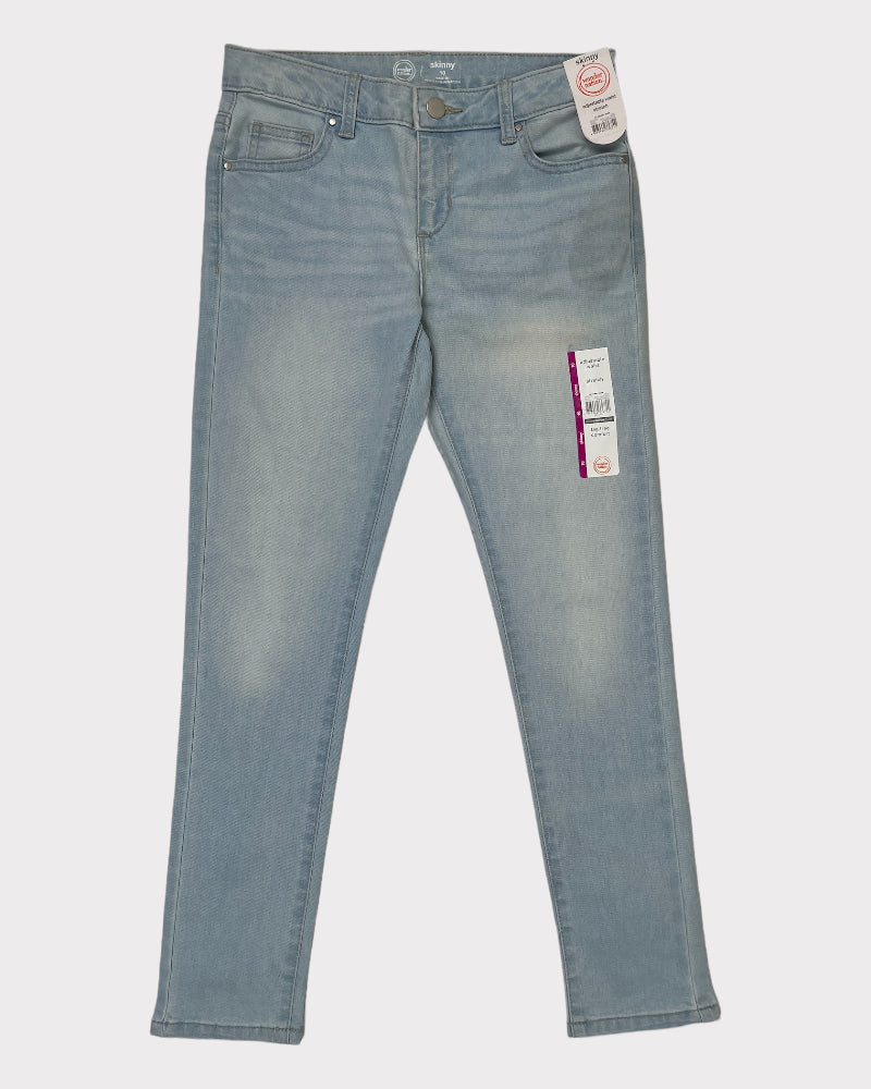 Wonder Nation Girls Adjustable Waistband Jeans (W26)