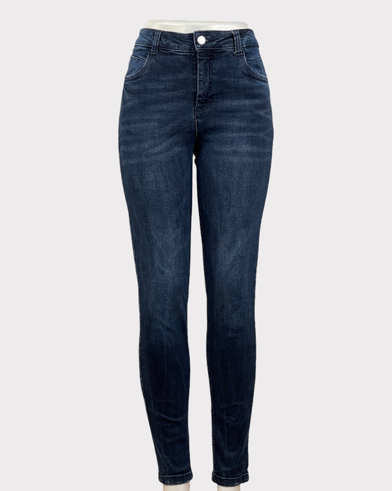 Yessira Dark-Wash Blue High Rise Skinny Jeans (W32)