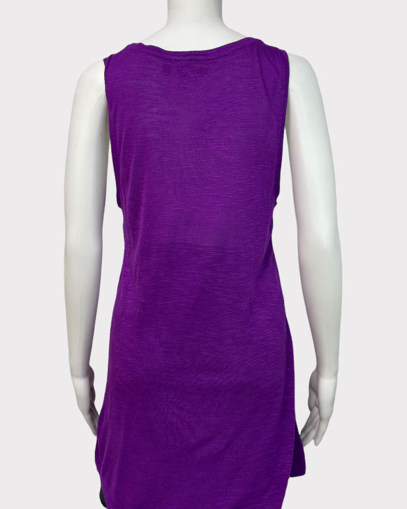 APT 9 Purple Gem Detail Tank Top (M)