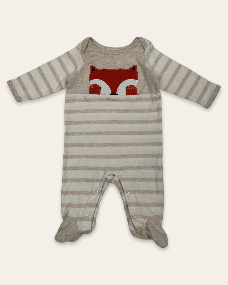 Wondernation Fox Bodysuit Sleepwear (0-3M)