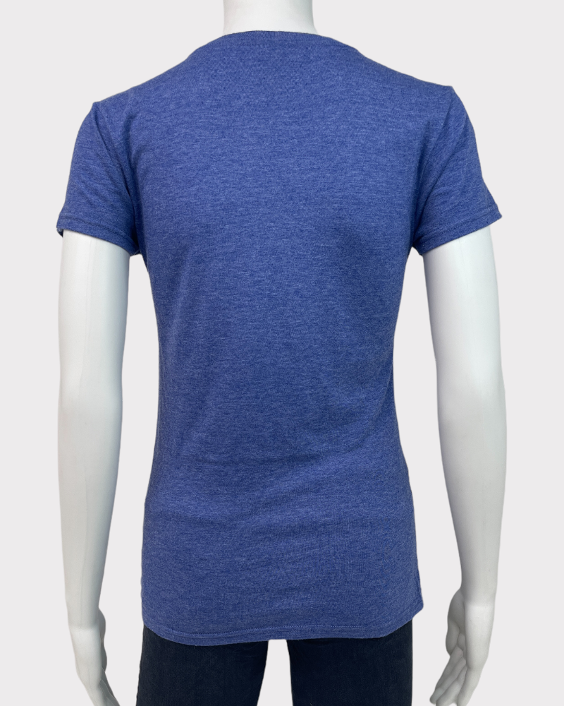 Anvil Blue Short-Sleeve T-Shirt (S)