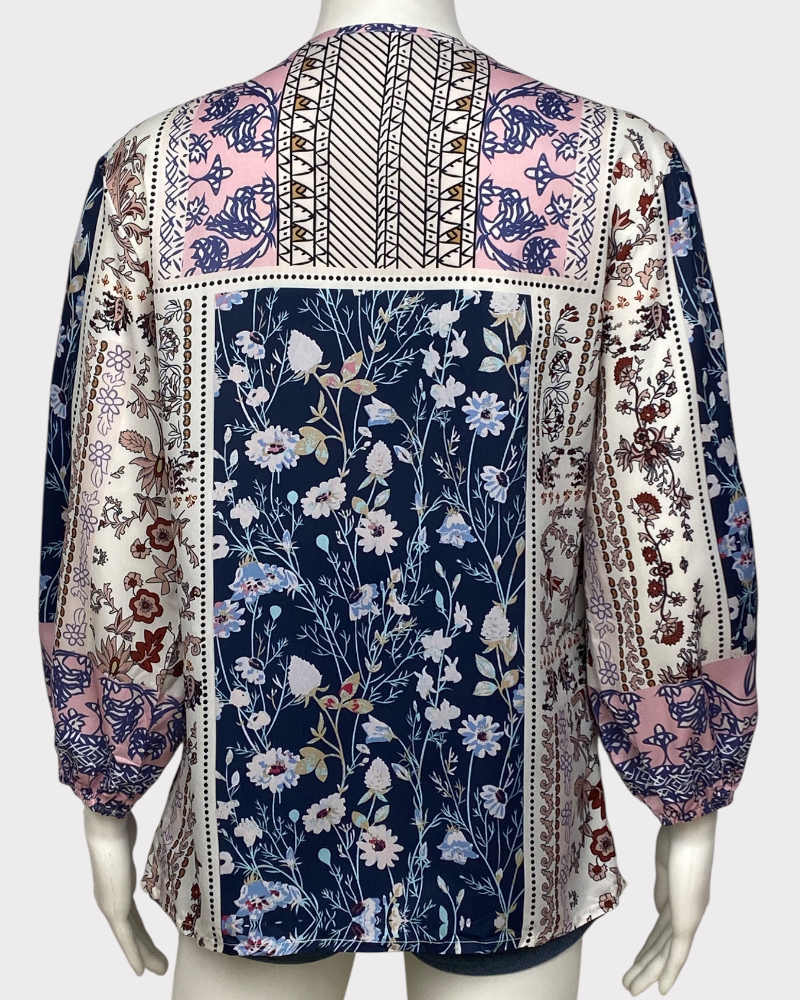 Flower Printed Blouse (S)
