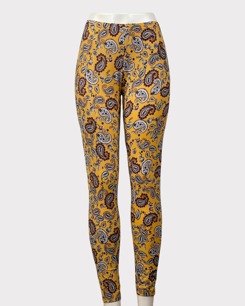 Kristin Nicole Paisley Print Leggings (XL)