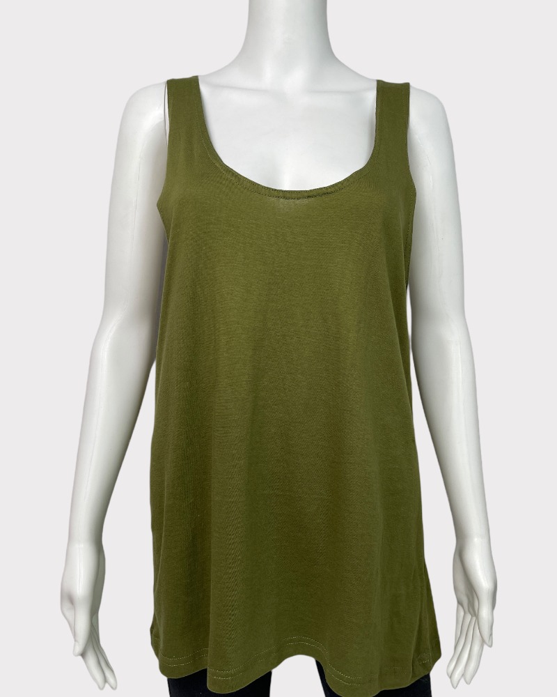 Lobbo Army Green Tank Top (M)