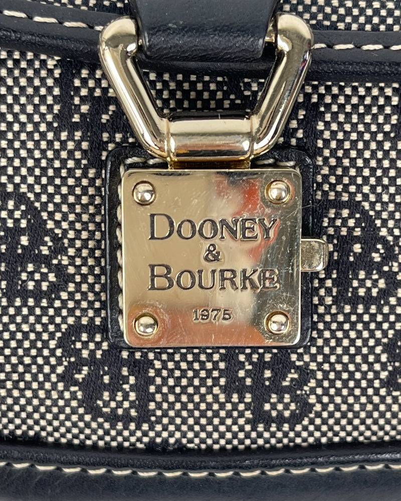 Dooney & Bourke Grey And Black Wristlet