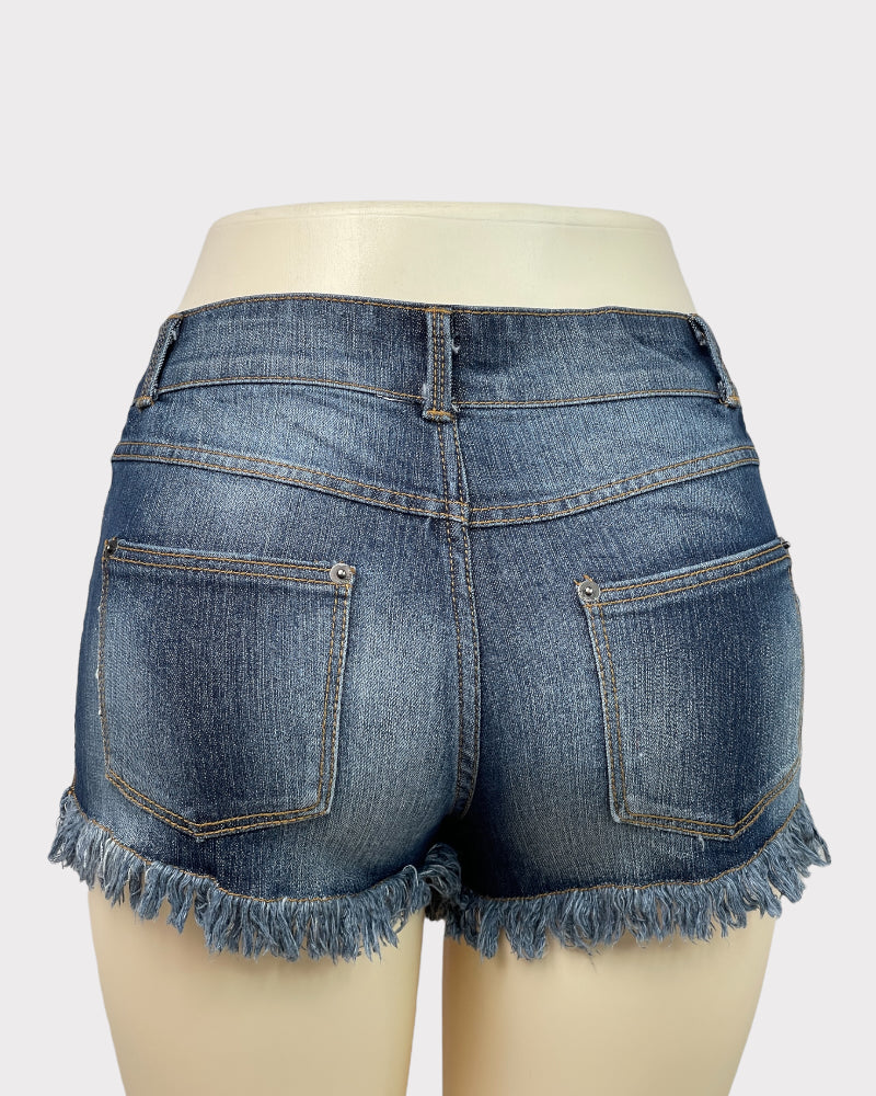 No Boundaries Blue Denim Shorts (W29)