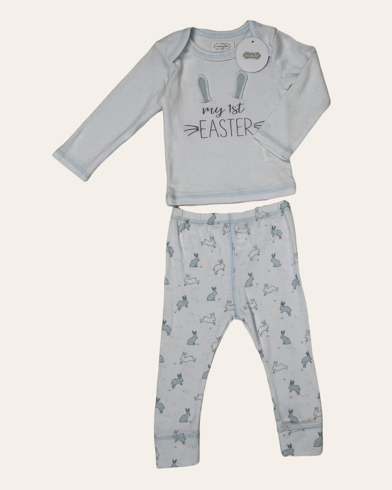 Mud Pie 2 Piece Easter Sleepwear Set (3-6M)