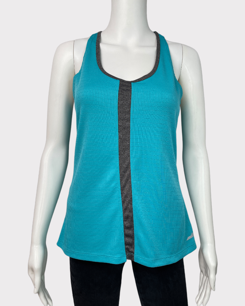 Avia Teal And Grey Tank Top (XS)