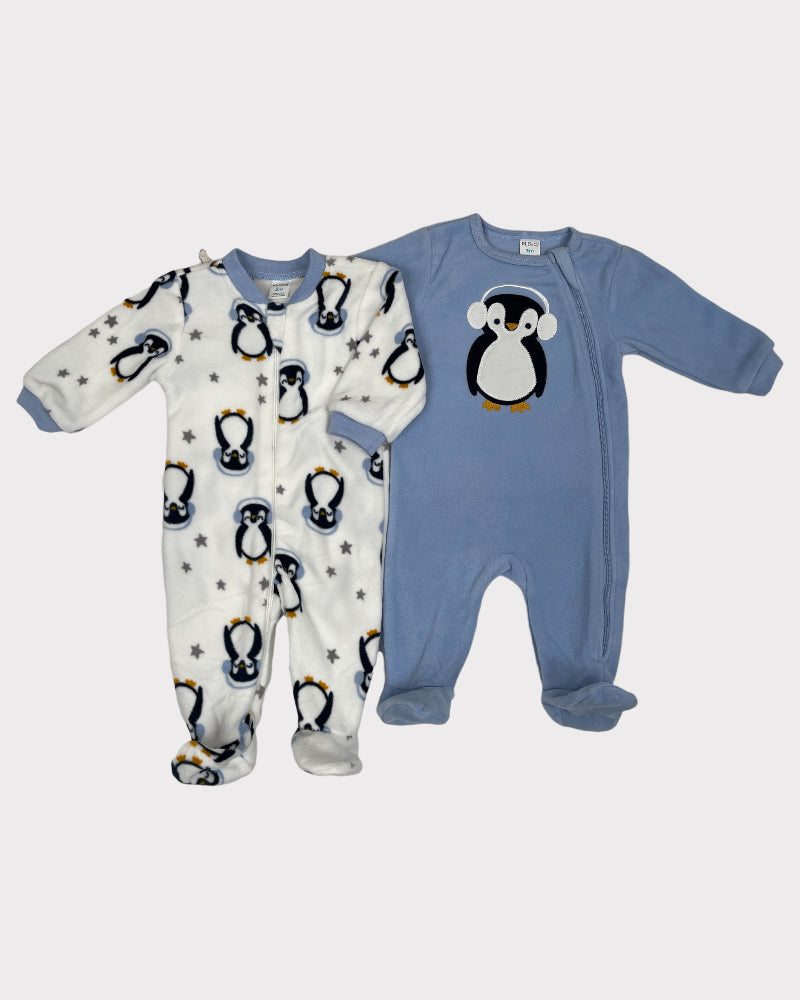 PL:Baby Pack Of 2 Penguin Onesies (3M)