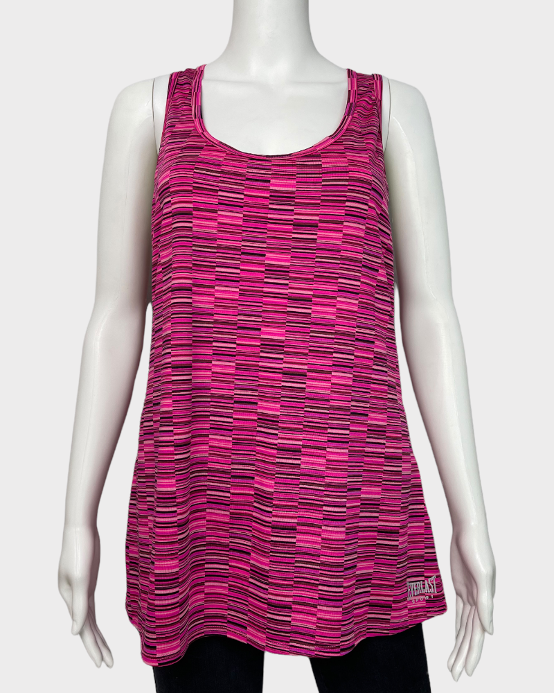 Everlast Sport Pink, Black, Purple Tank Top (L)