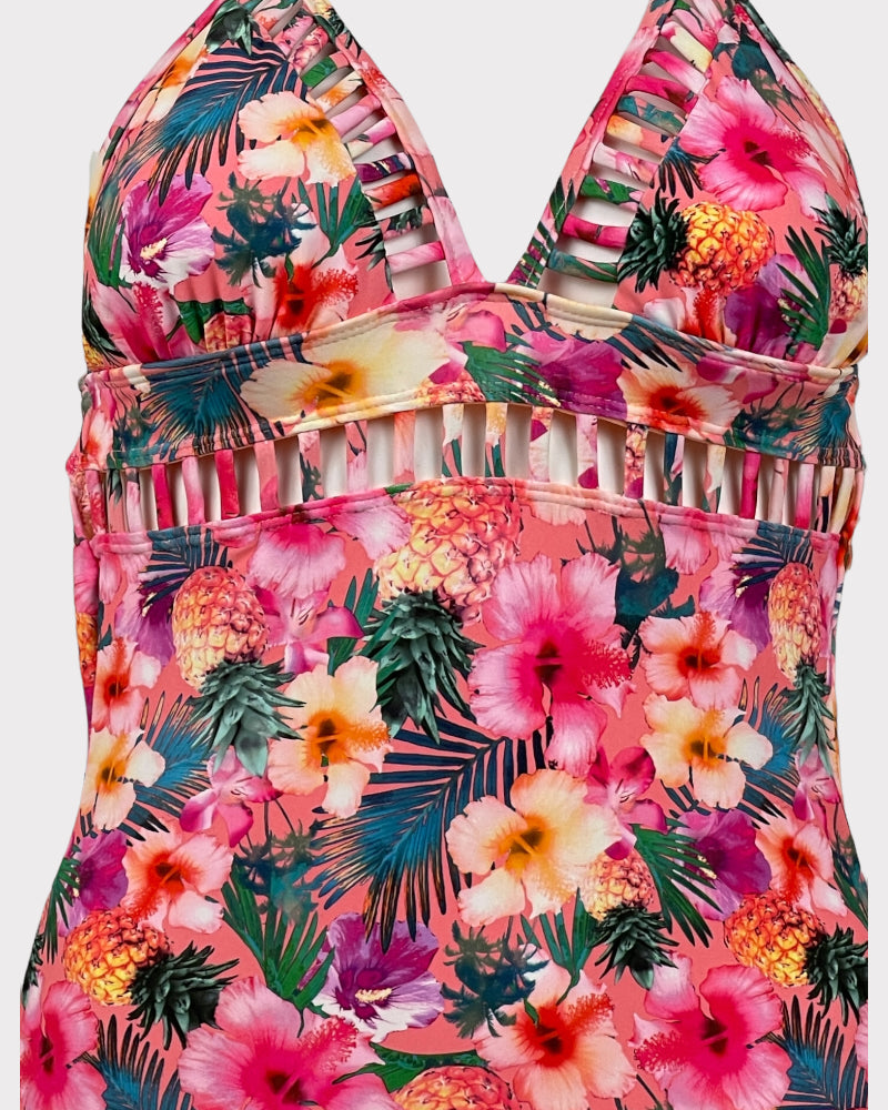 OP Floral One Piece Swimsuit (M)