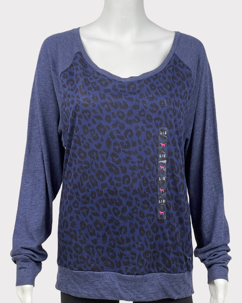 Pink Victoria's Secret Long-Sleeve Active T-Shirt (L)