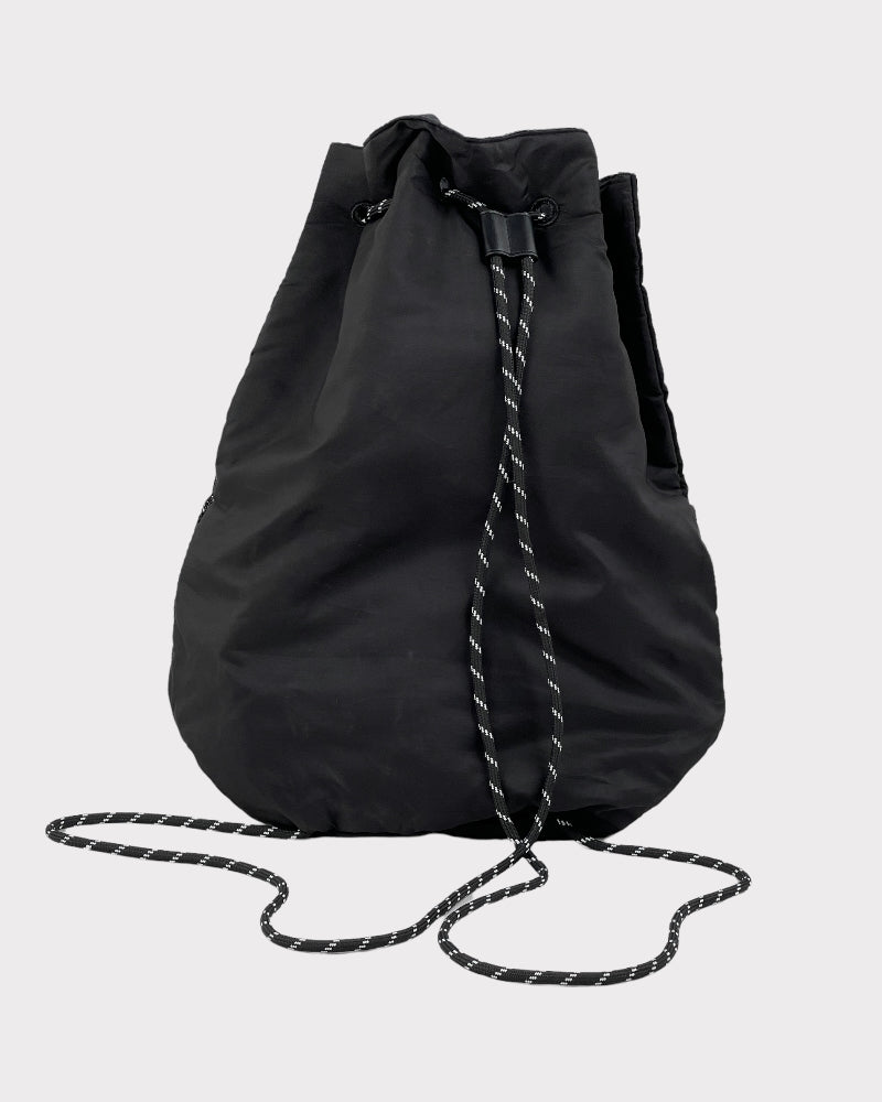 Victoria's Secret Black Drawstring Bag