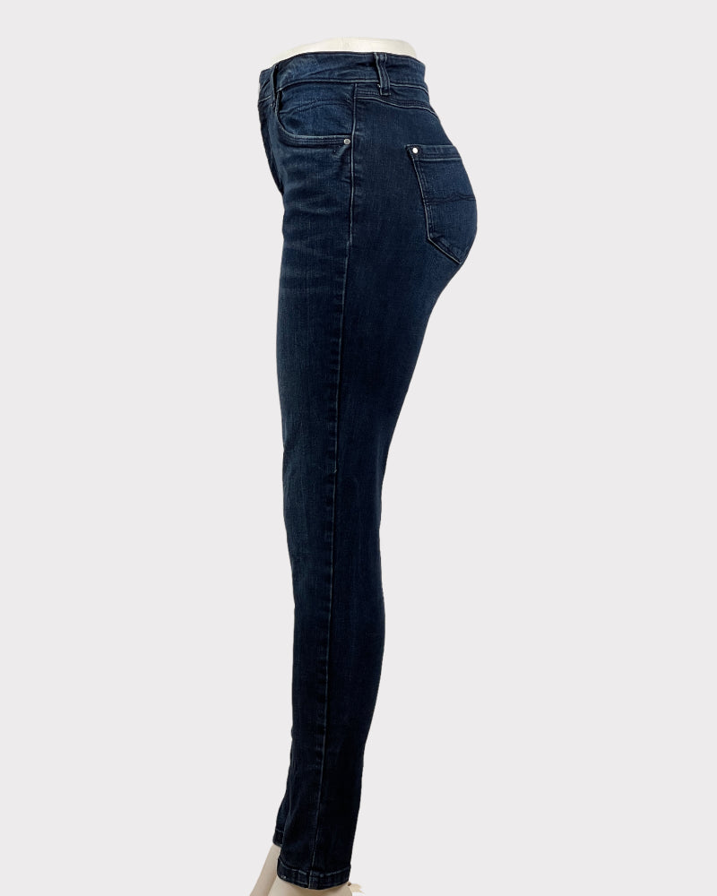 Yessira Dark-Wash Blue High Rise Skinny Jeans (W32)