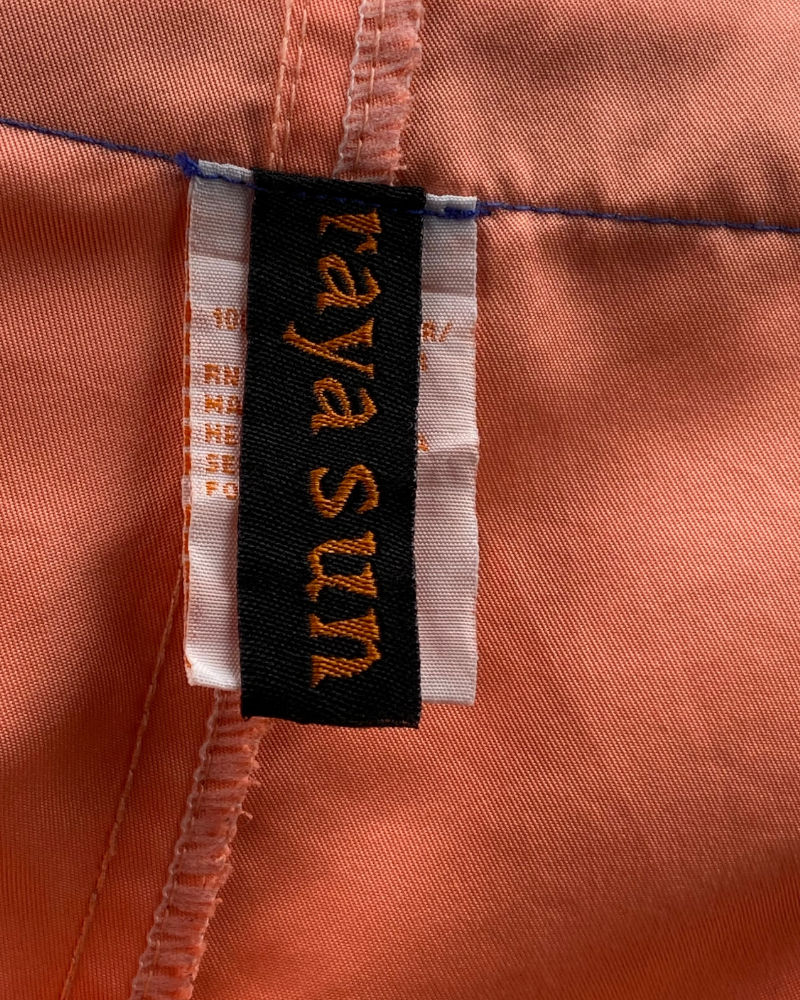 Raya Sun Orange color with blue,White,Light blue West Design (L)