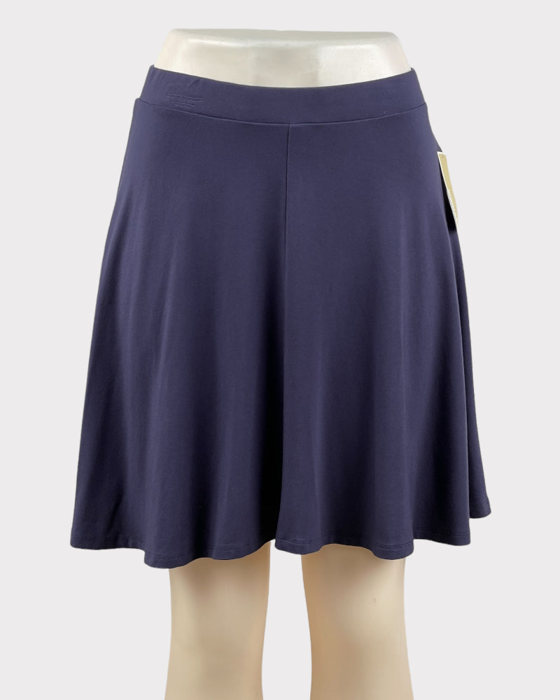 Michael Kors Blue Pleated Mini Skirt (W28)