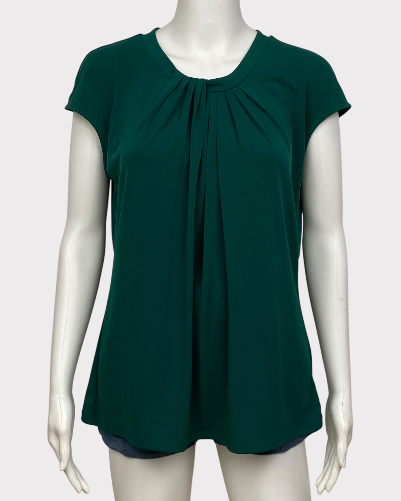 Liz Claiborne plain Green blouse (L)