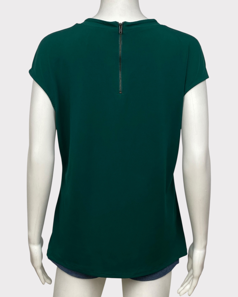 Liz Claiborne plain Green blouse (L)