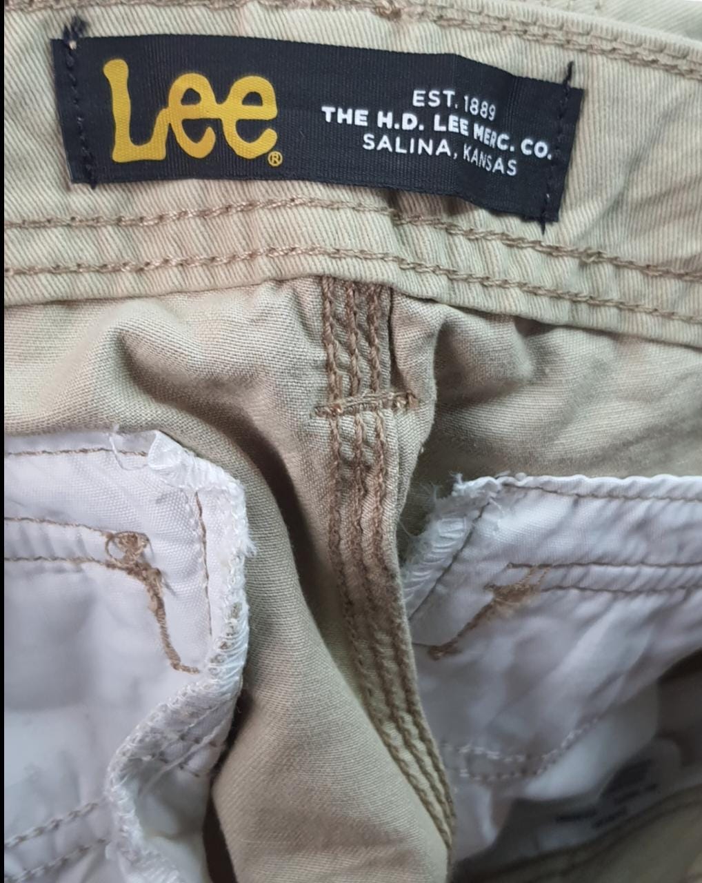 Lee Est 1889 Brown Cargo Shorts (34)