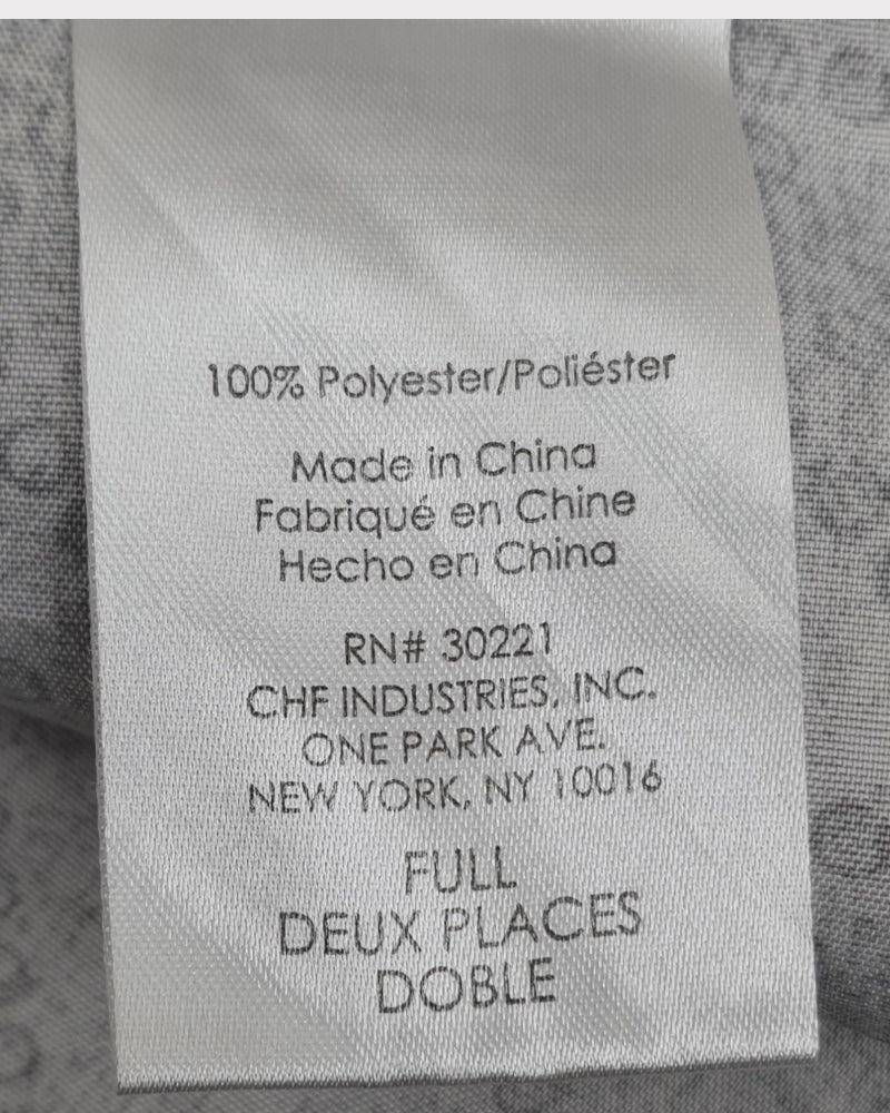 Full Deux Place Gray Bedsheet