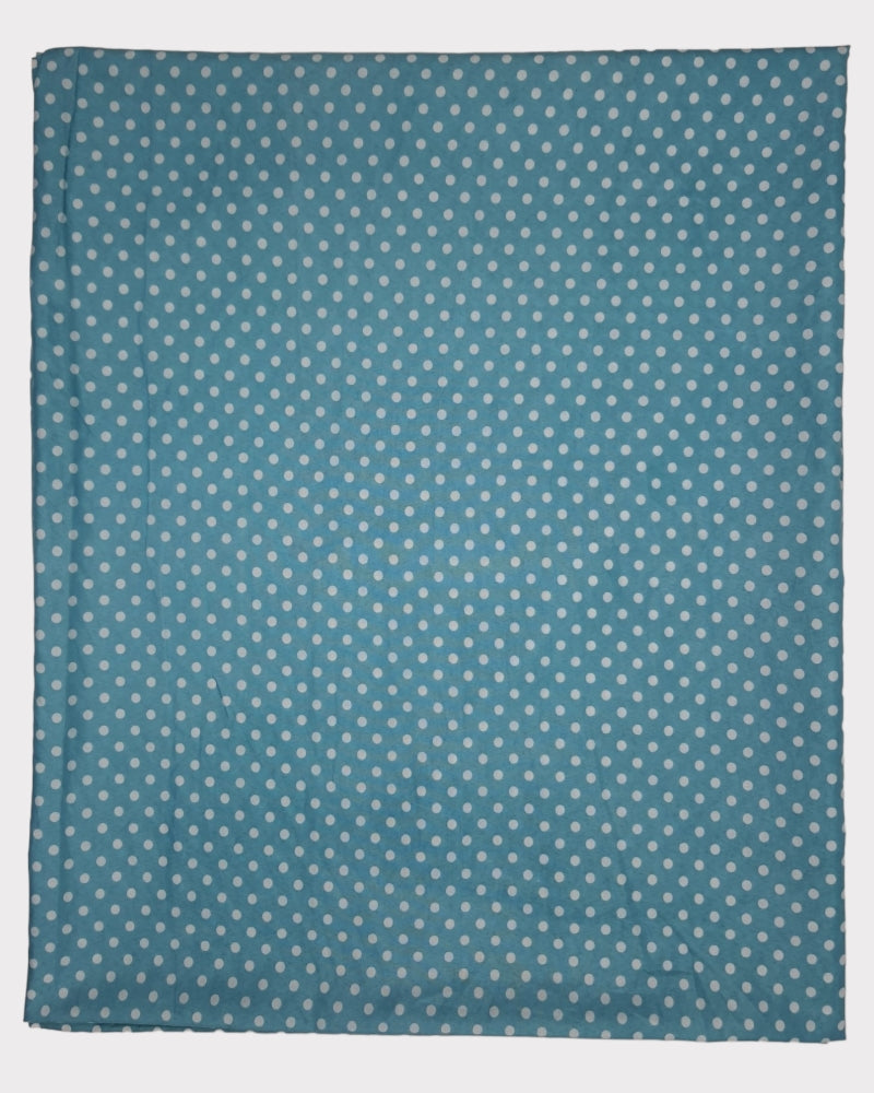 Care Polester Blue Polka Dots Bedsheet