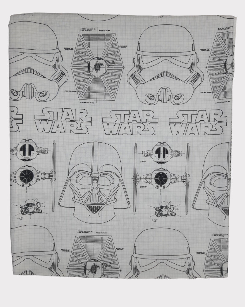 Star Wars Printed Gray Bedsheet