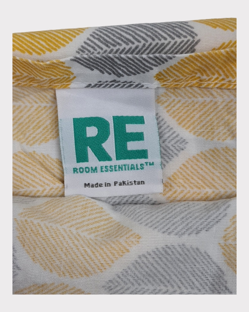Room Essential Yellow/Gray Bedsheet