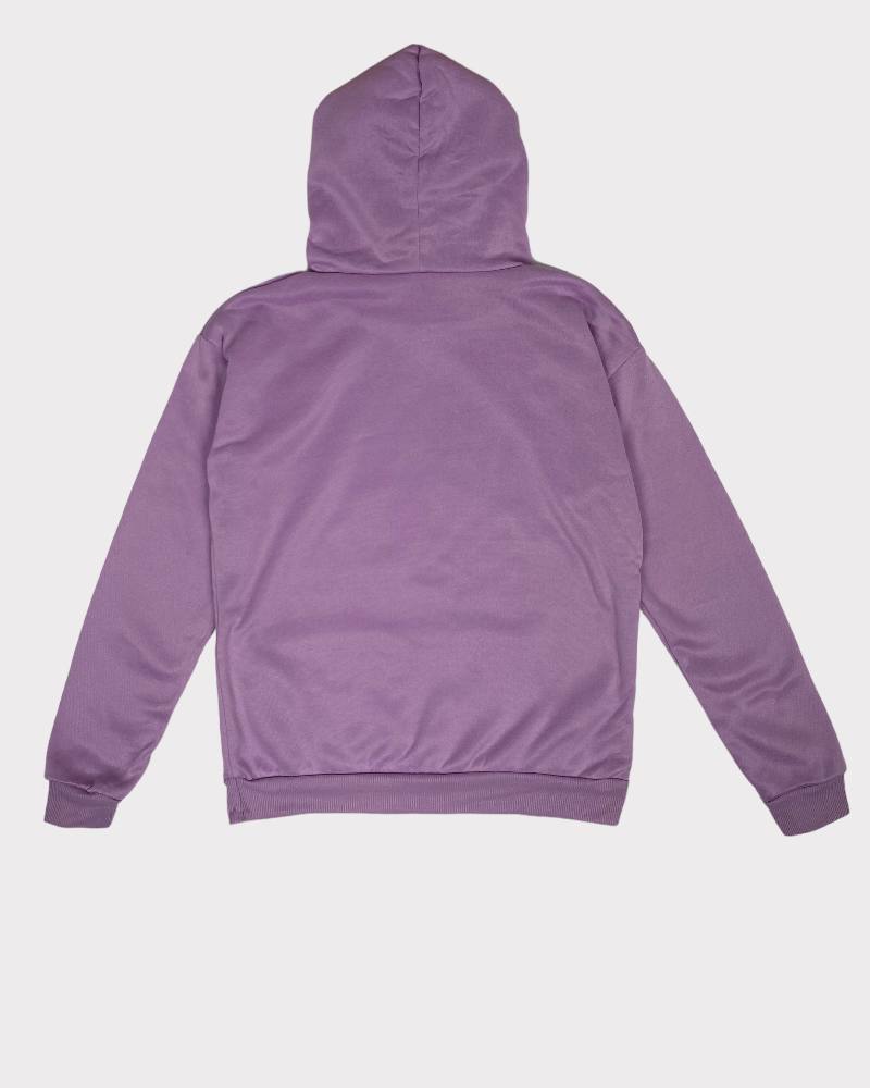 Purple Plain Color Kid Winter Jacket