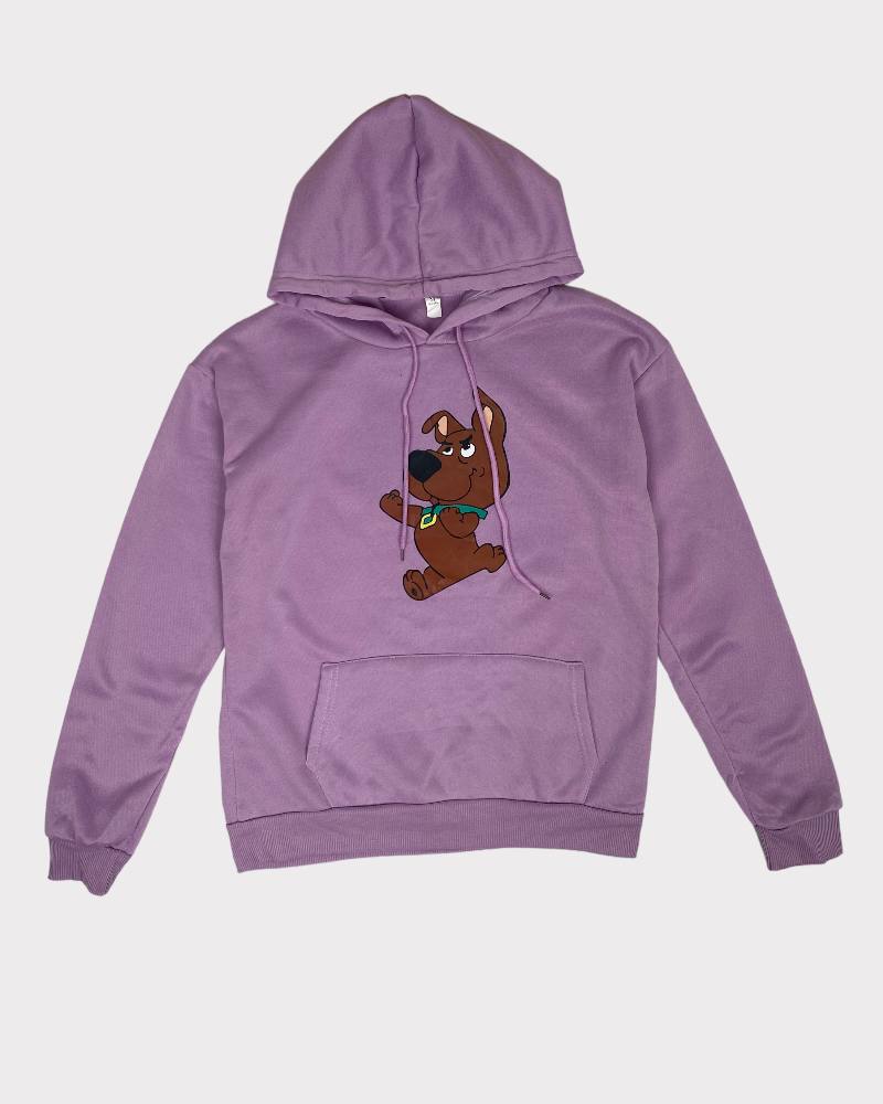 Purple Plain Color Kid Winter Jacket