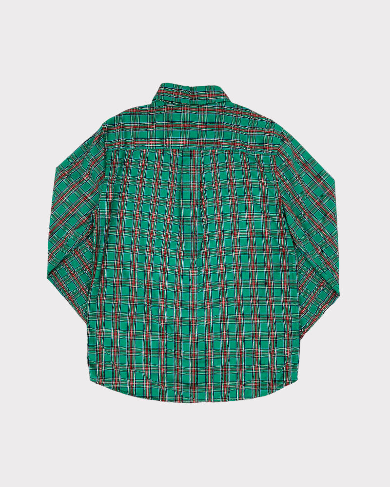 Crown & Ivy Sripped Green Boy Polo