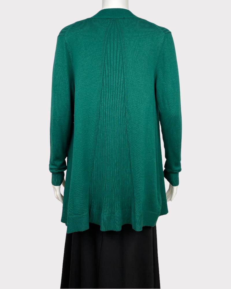 Liz Claiborne Career Green  Open-Front Cardigan Sweater