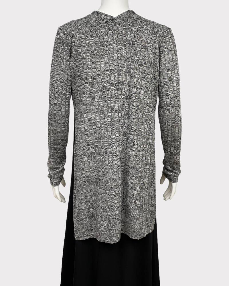 Ambiance Gray Open-Front Cardigan Sweater