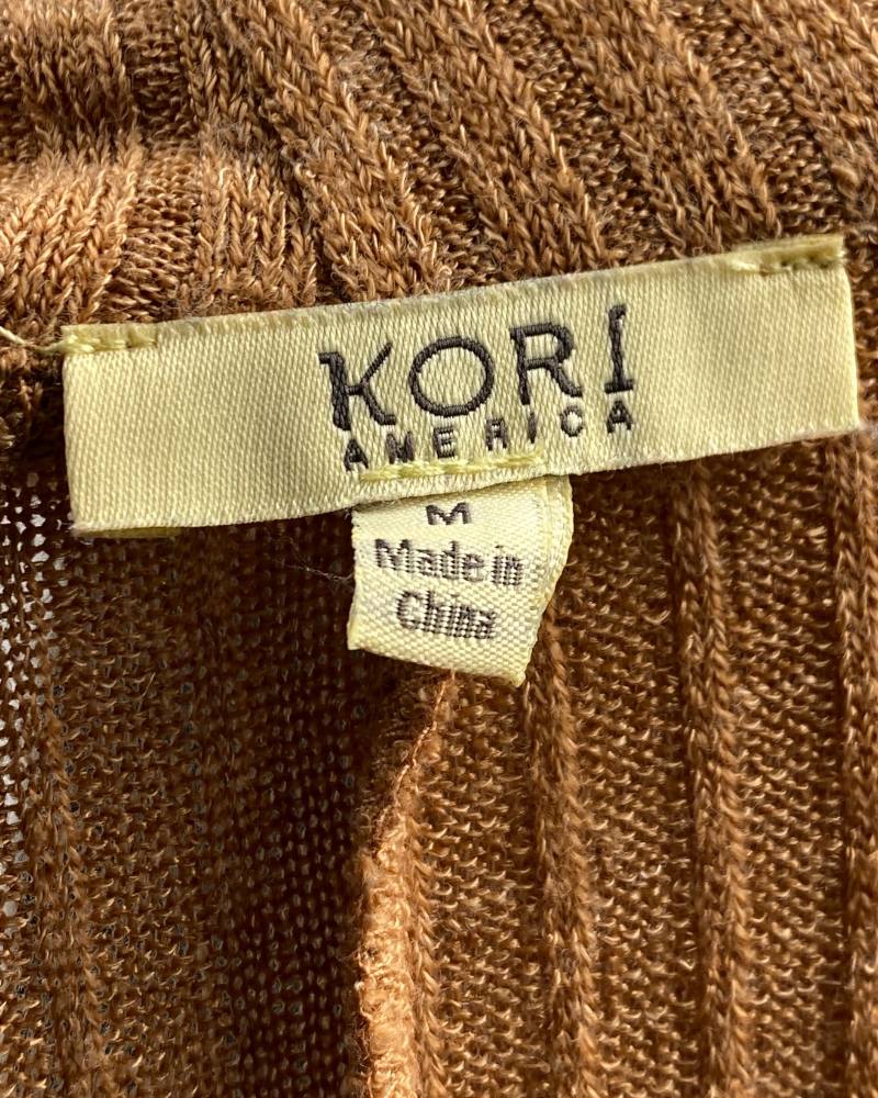 Kori America Brown Cardigan Sweater