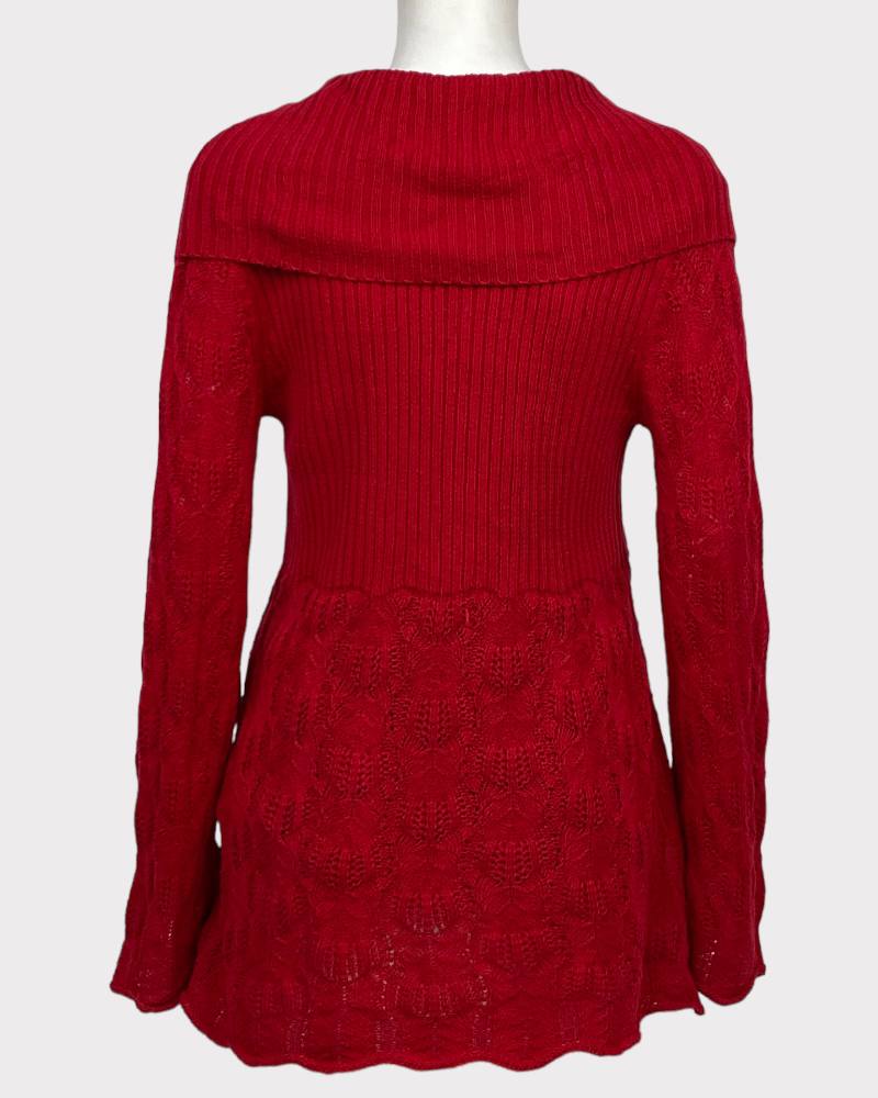 Style&Co Red Cardigan Sweater