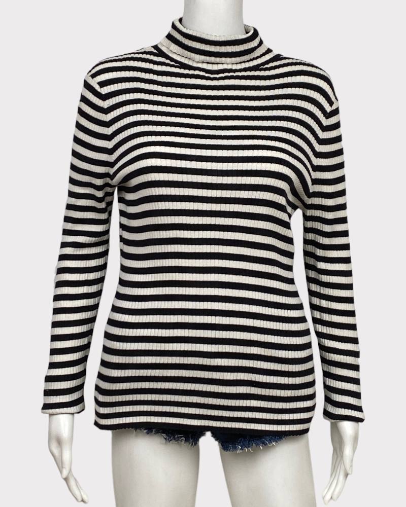 Trina Turk Stripped Cardigan Sweater
