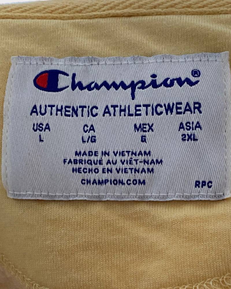 Champion Authentic Faded Ladies Crop Top Sweatshirt ( L )