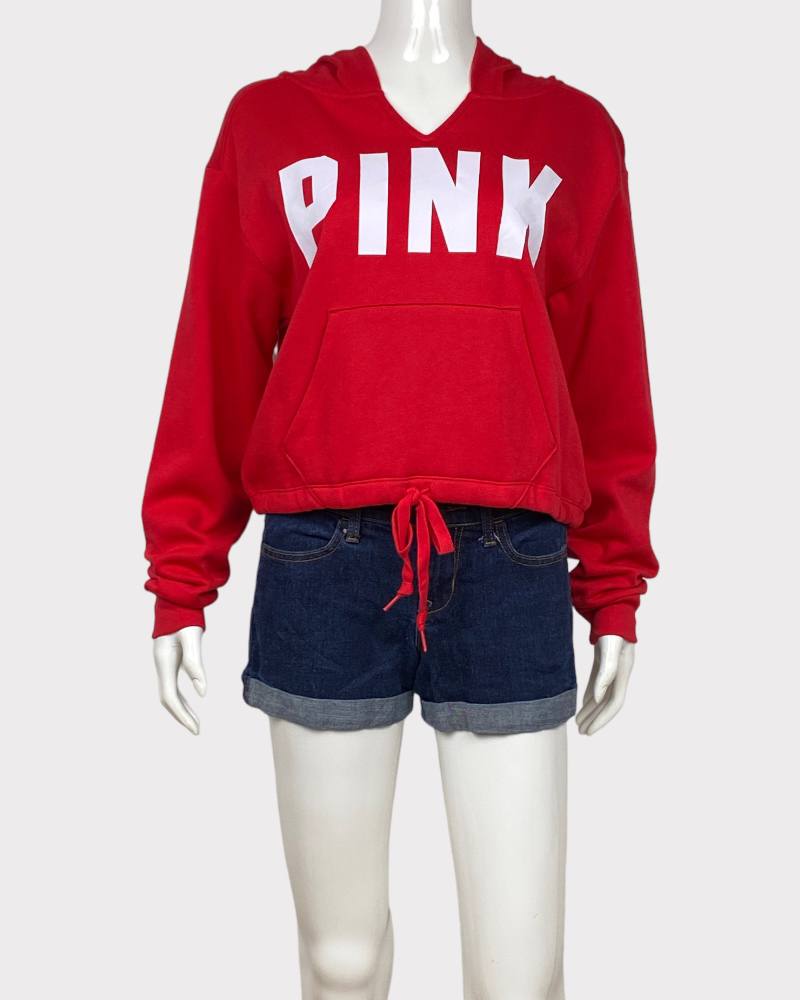 Victoria's Secret Pink Ladies Crop Top Sweatshirt ( XS )