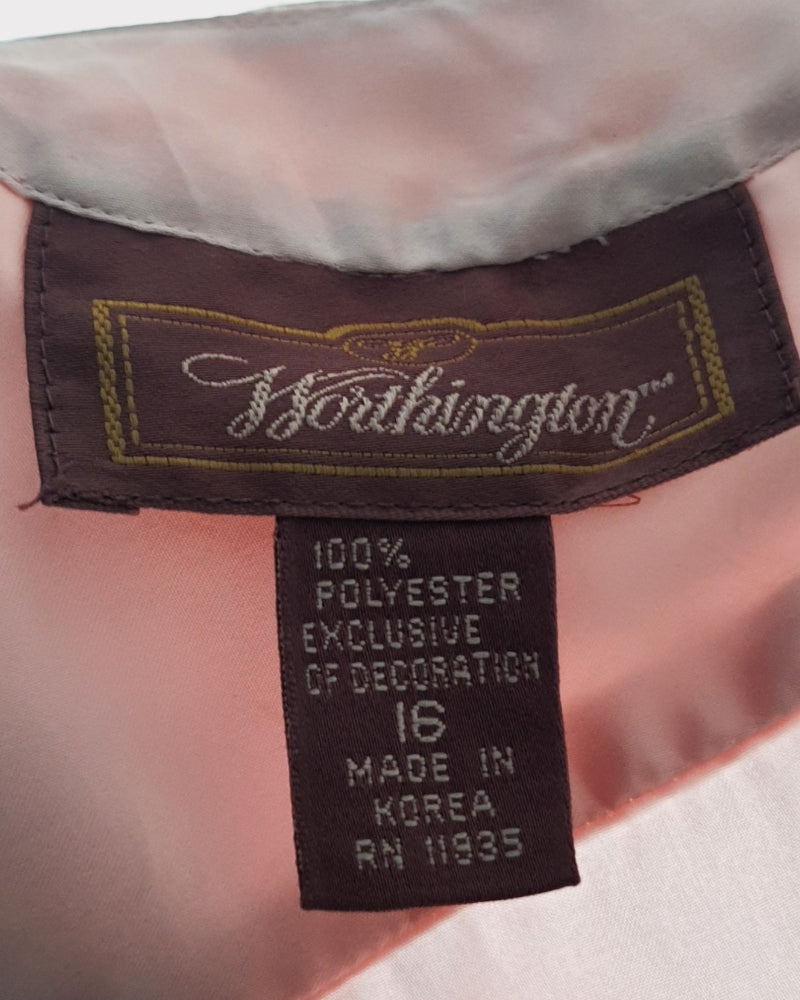 Washington Light Pink Polyester Silk Blouse