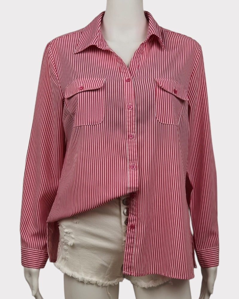 Kim Rogers Bostic Stripped Silk Blouse