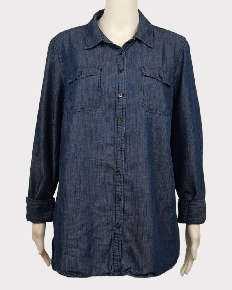 Talbots Woman Denim Blouse