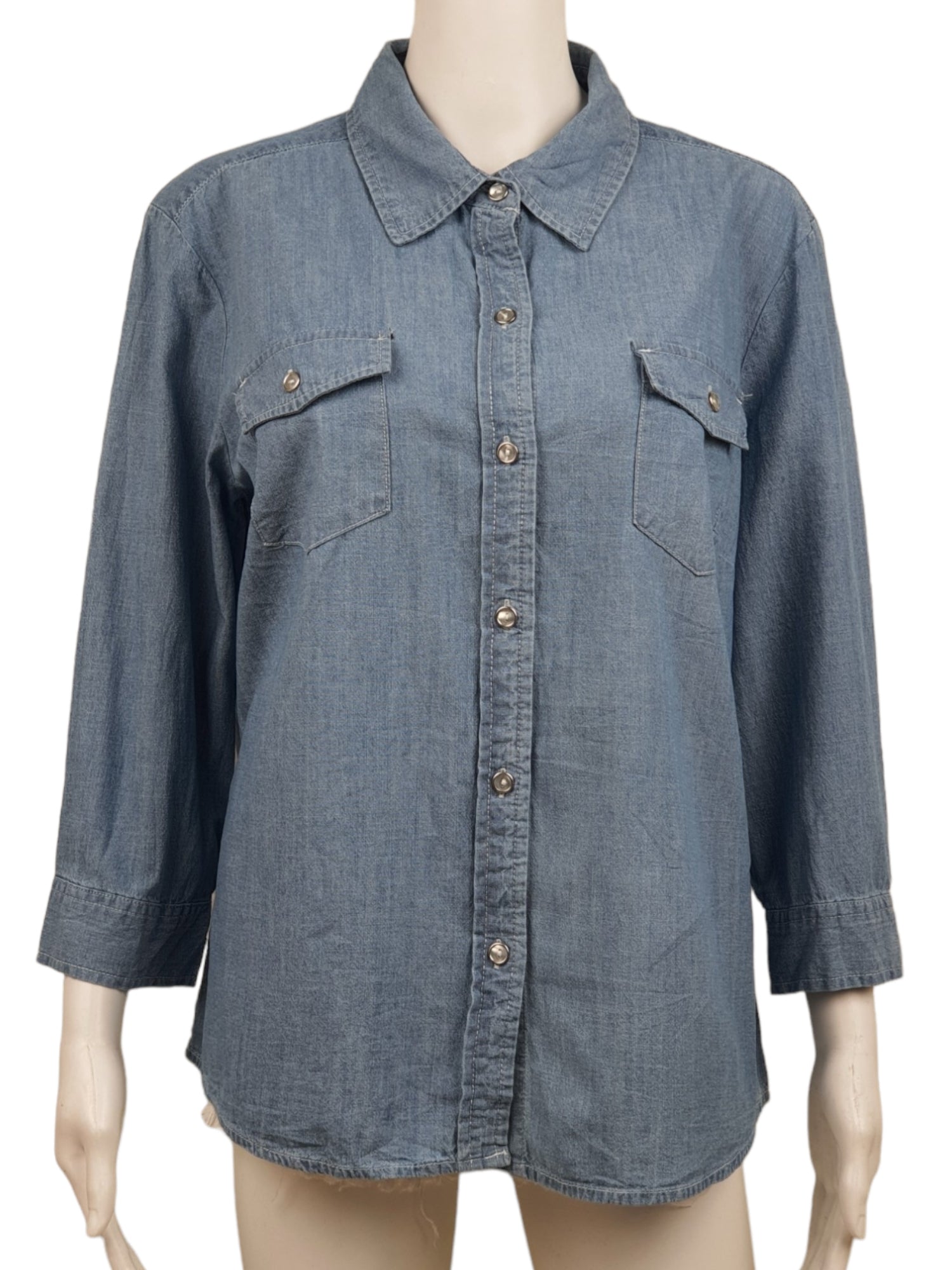 Karen & Scott Petites Denim Blouse