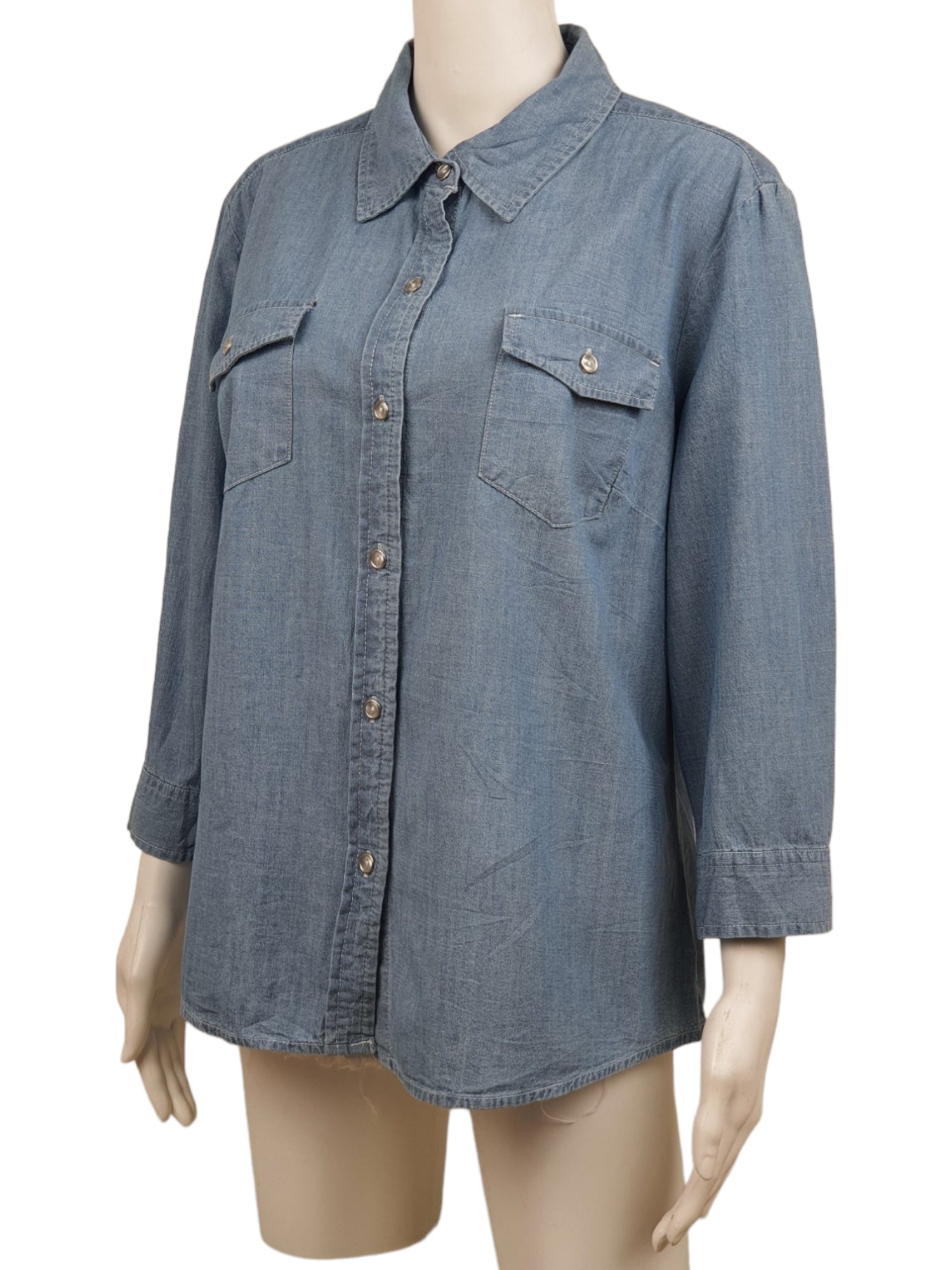 Karen & Scott Petites Denim Blouse