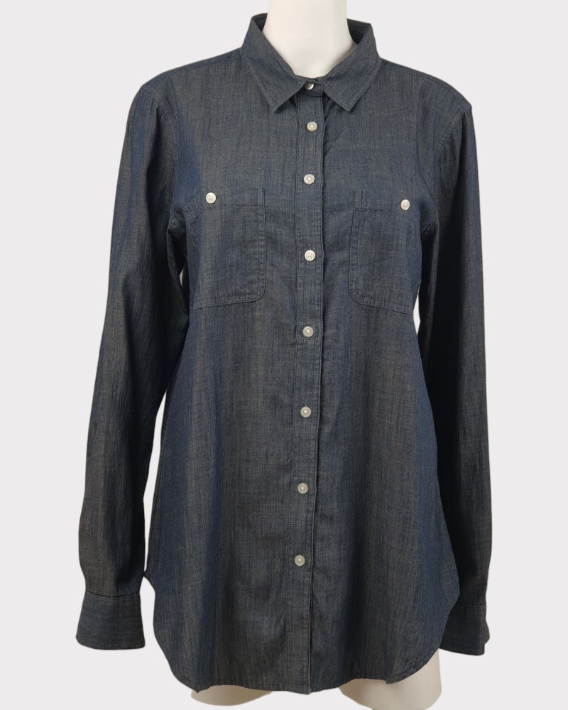 Loft Softened Denim Blouse