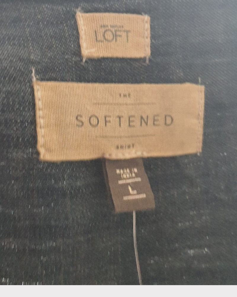 Loft Softened Denim Blouse