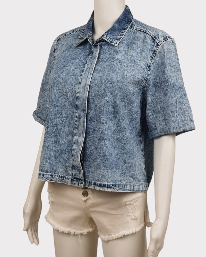 H&M Divided Fabric Denim Blouse