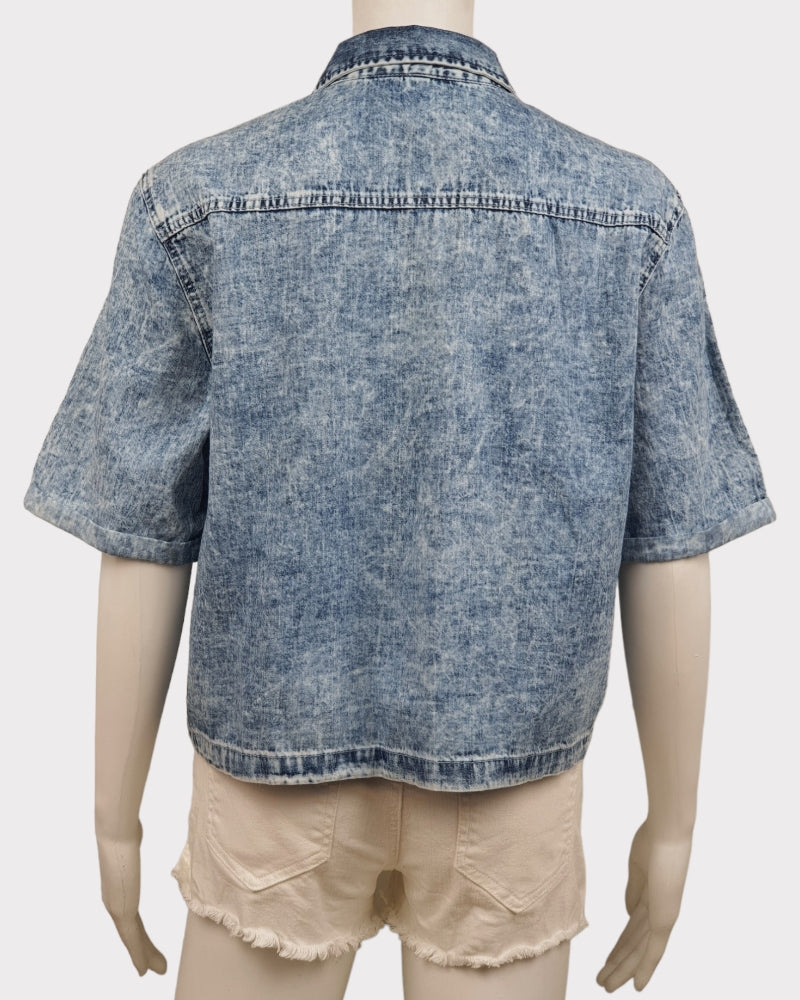 H&M Divided Fabric Denim Blouse