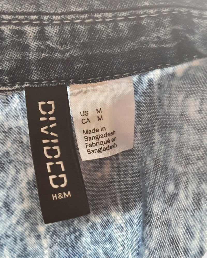 H&M Divided Fabric Denim Blouse